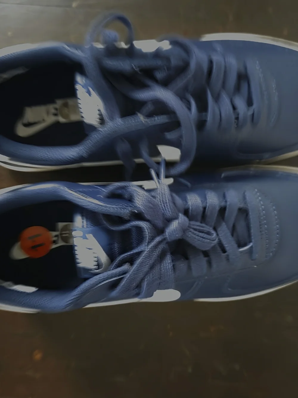 Nike Men's Navy Blue and White Athletic Sneakers - Picture 5 of 5